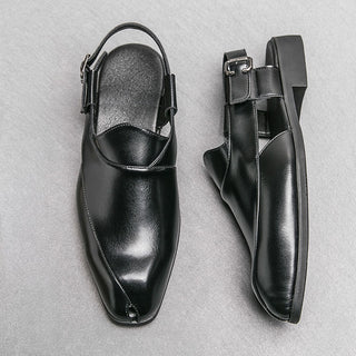 Giovanni Split-Toe Leather Shoes