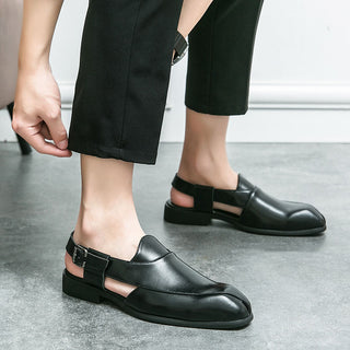 Giovanni Split-Toe Leather Shoes