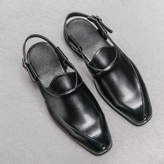Giovanni Split-Toe Leather Shoes