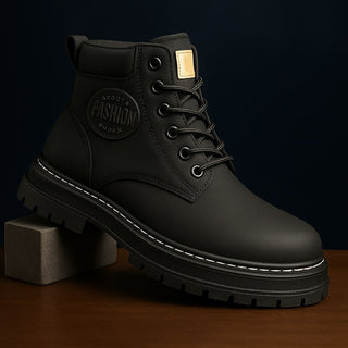 Hugo Leather Lace-Up Boots