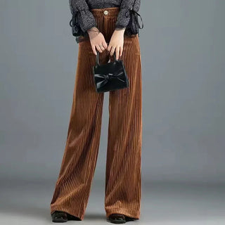 Ava Ribbed Velvet Pants