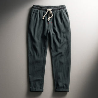 Enzo Cotton Drawstring Pants