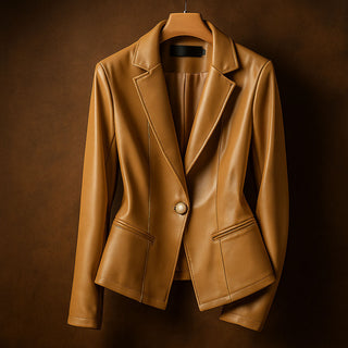 Isabel Leather Blazer