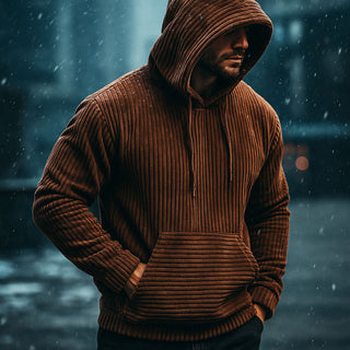 Sergio Corduroy Hooded Sweatshirt