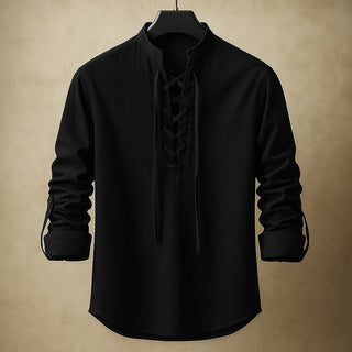Vittore Cotton Lace-Up Shirt