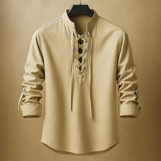 Vittore Cotton Lace-Up Shirt
