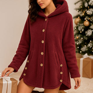 Lucia Hooded Fleece Coat