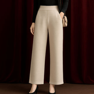 Lucia Wool Wide-Leg Trousers