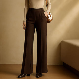 Lucia Wool Wide-Leg Trousers