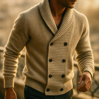 Adriano Cotton Shawl Cardigan