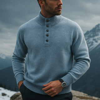 Adriano Wool Button Sweater