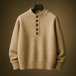 Adriano Wool Button Sweater