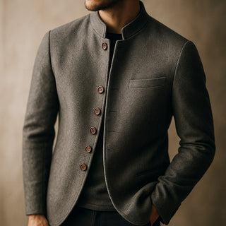 Raffael Wool Stand-Collar Jacket