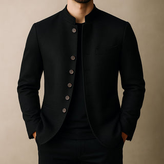 Raffael Wool Stand-Collar Jacket