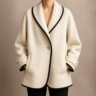 Renata Wool Shawl Coat