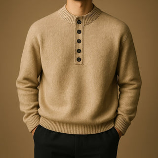 Adriano Wool Button Sweater