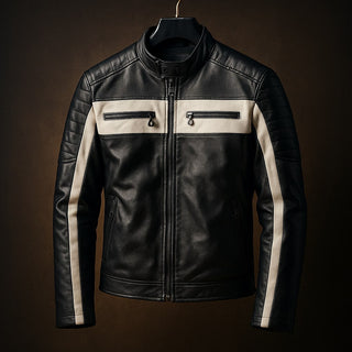 Dario Leather Racer Jacket