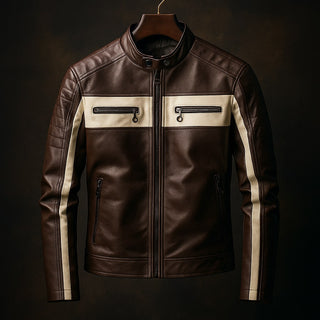 Dario Leather Racer Jacket