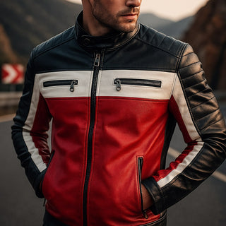 Dario Leather Racer Jacket