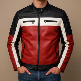 Dario Leather Racer Jacket