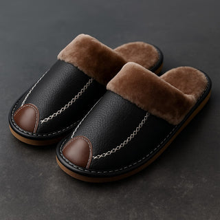 Rocco Leather House Slippers