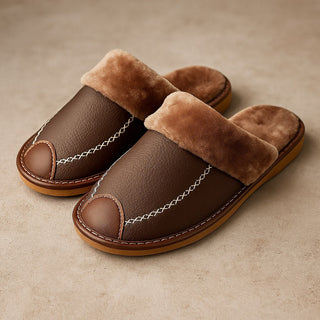 Rocco Leather House Slippers