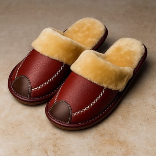 Rocco Leather House Slippers
