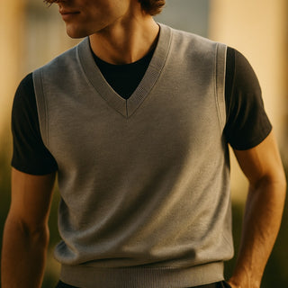 Leonardo Wool Knit Vest