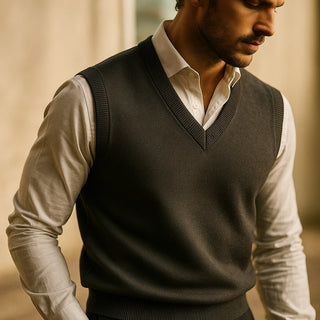Leonardo Wool Knit Vest