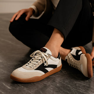Dario Leather-Trim Sneaker