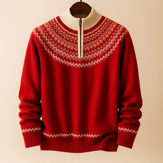 Rodolfo Wool Half-Zip Sweater