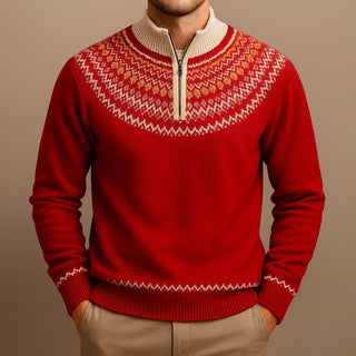 Rodolfo Wool Half-Zip Sweater