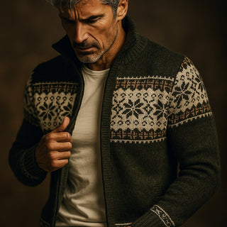 Marcello Jacquard Knit Jacke