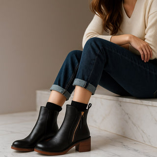 Serena Leather Ankle Boot