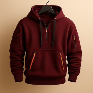 Adriano Fleece Half-Zip Hoodie