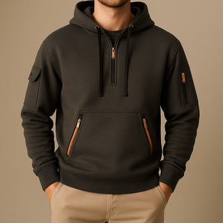 Adriano Fleece Half-Zip Hoodie