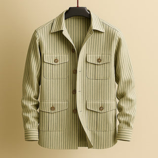 Dario Striped Utility Overshirt