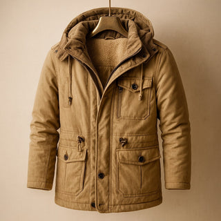 Luca Lined Cotton Parka Jacket