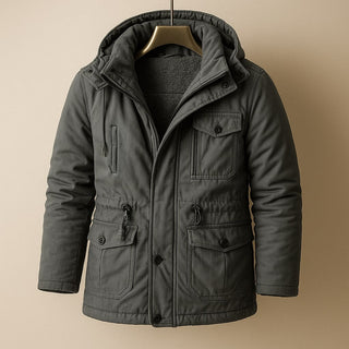 Luca Lined Cotton Parka Jacket