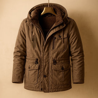 Luca Lined Cotton Parka Jacket