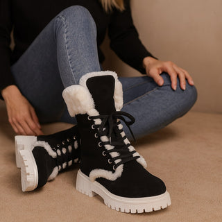 Martina Lined Lace-Up Boot