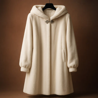 Isola Hooded Plush Coat