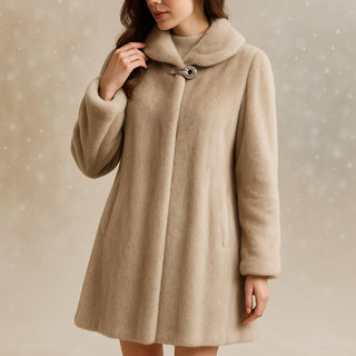 Isola Hooded Plush Coat
