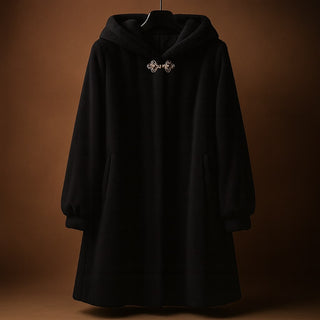 Isola Hooded Plush Coat