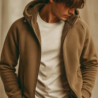 Renzo Sherpa-Lined Zip Hoodie