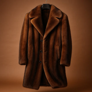 Marcello Fur-Style Long Coat