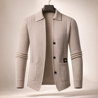 Raffaele Textured Button Cardigan