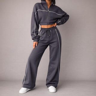 Emi Zip Jacket & Drawcord Pant Set