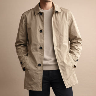 Alessandro Quilted-Lined Car Coat