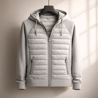Renzo Quilted Zip Hoodie